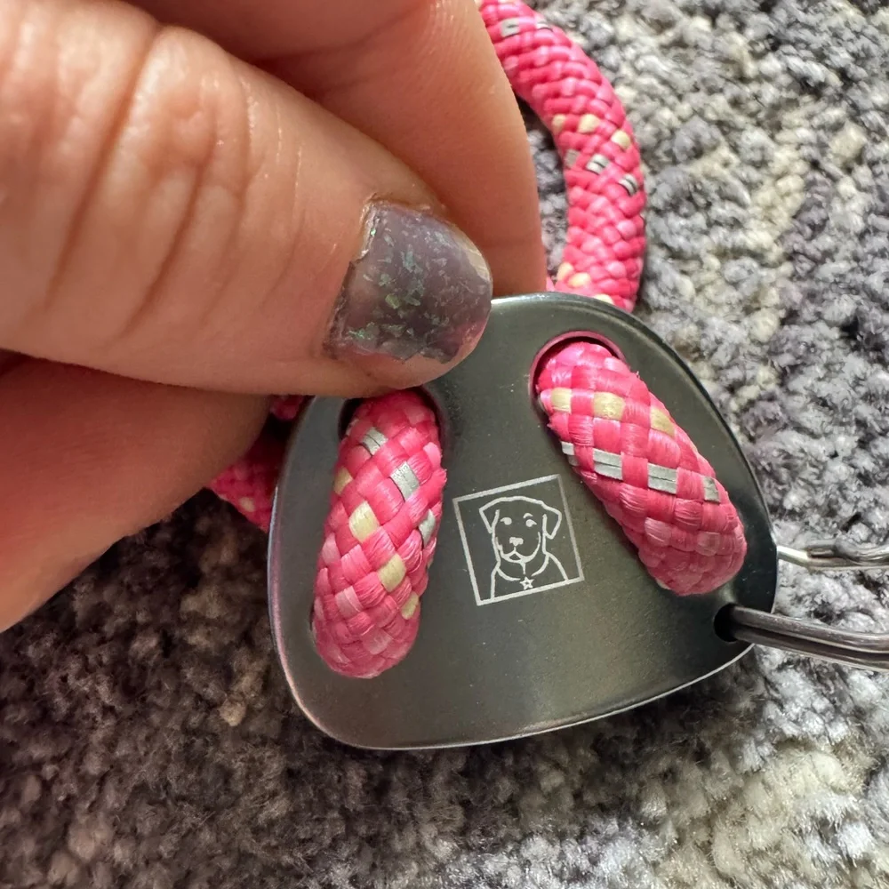 RuffWear Small Rope Pink Dog Collar